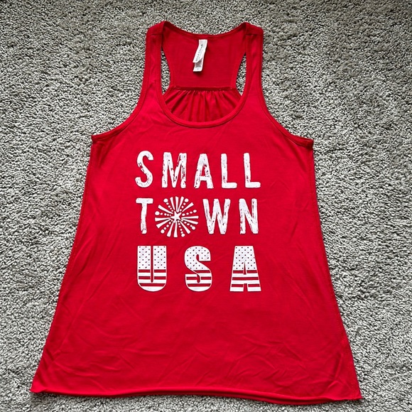 Bella Canvas Tops - Small Town USA tank. Size Small. EUC.